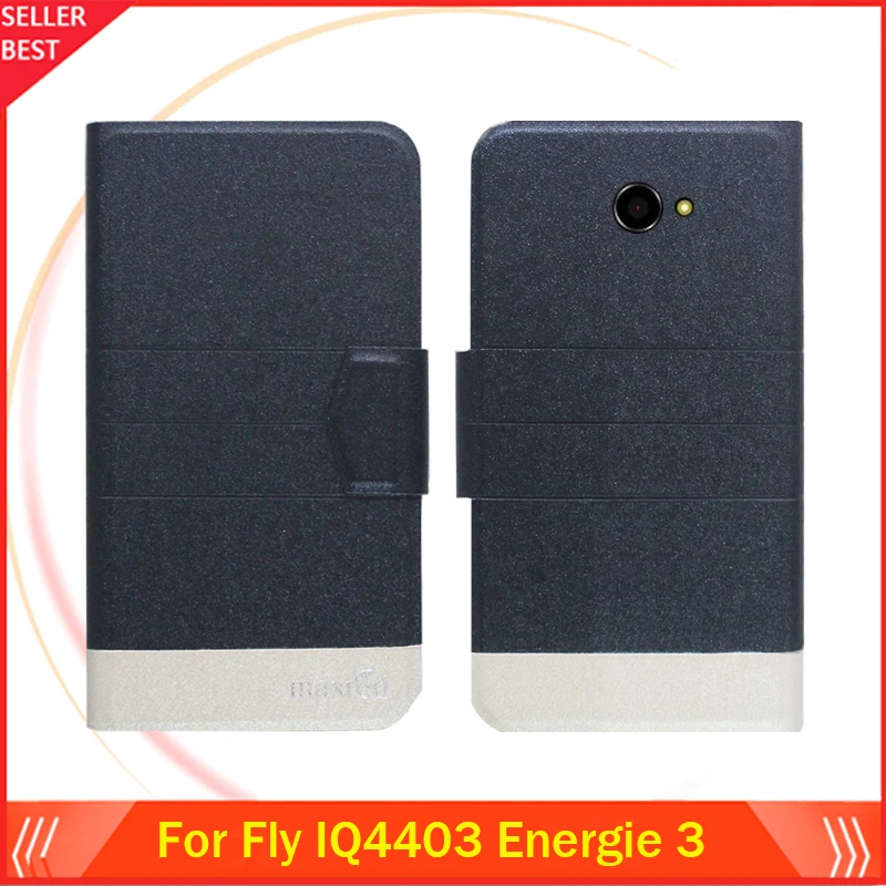 

5 Colors Hot!! Fly IQ4403 Energie 3 Case Ultra-thin Flip Luxury Fashion Leather Exclusive Phone Cover Card Slots Free Shipping