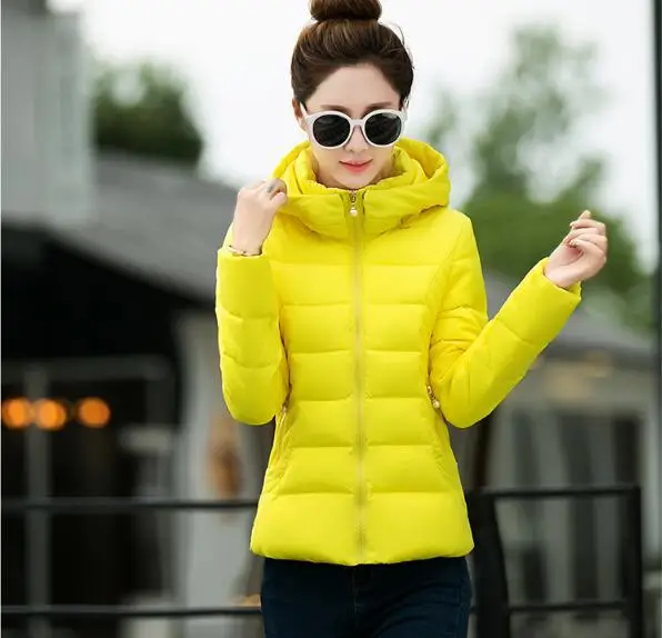 

2018 winter short paragraph wild thick fashion big size cotton jacket