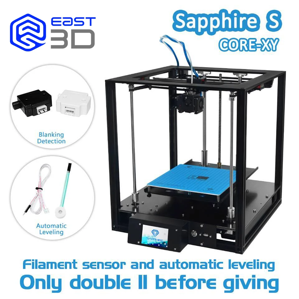 2019 новейший 3D принтер East Sapphire Core XY структура высококачественный принтер|3D