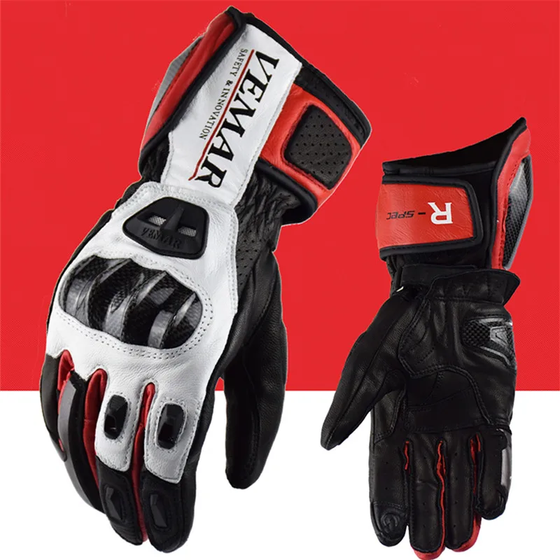 

Super Speed MotoGP Full Grain Leather Gloves GP PLUS/SPX Carbon Fiber Protection Professional Motorcycle Racing Glove Alpi Luvas