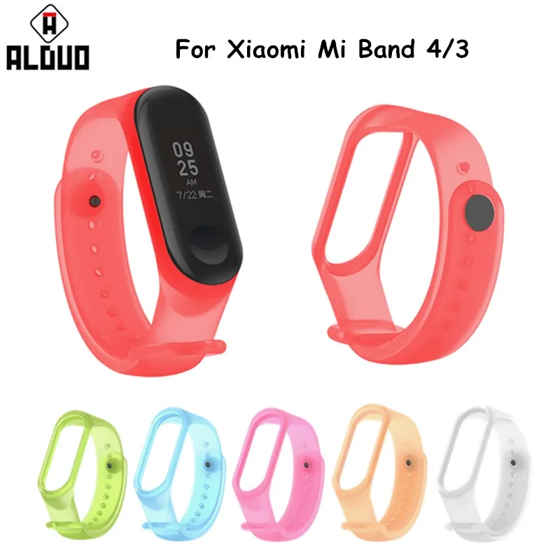 

Transparent Silicone Strap For Xiaomi Mi Band 4/3 Colorful Replacement Wristband Strap For MI Band 3/4 Bracelet Accessories