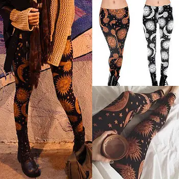 

Brand new High Waist Slim Skinny Women Leggings Stretchy Pants print Women Legging
