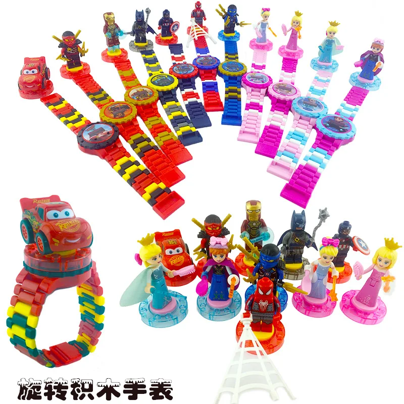 

LegoINGL Marveliny Avengers Watch Building blocks Bricks Watch Compatible Legoingl Ninjagoing LegoING Duplo LegoING minecraftIng