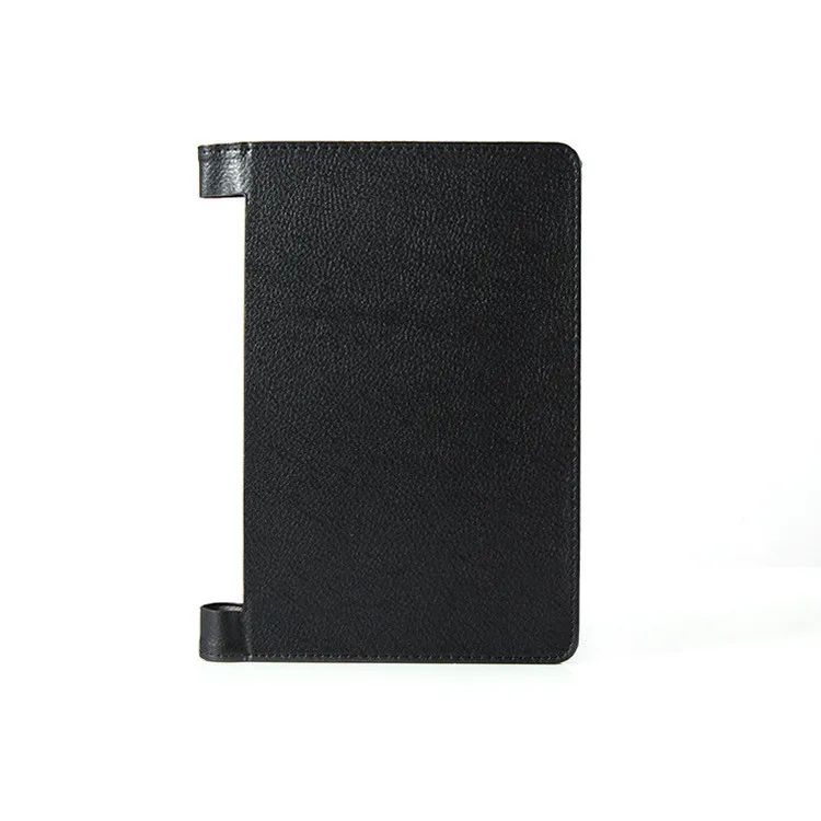 Litchi из искусственной кожи чехол с откидной крышкой для планшета lenovo Yoga Tab 2 1050 1050F 1050L 1051F 1051 10,1 защитный планшет чехол+ подставка для ручек - Цвет: Черный