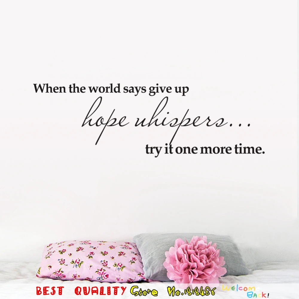 Essayer Encore Une Source D Inspiration De Temps Citation Mots Stickers Muraux Accueil Room Decor Sticker Papier Artisanat Sante Autocollant Livre Magasin Art Aliexpress