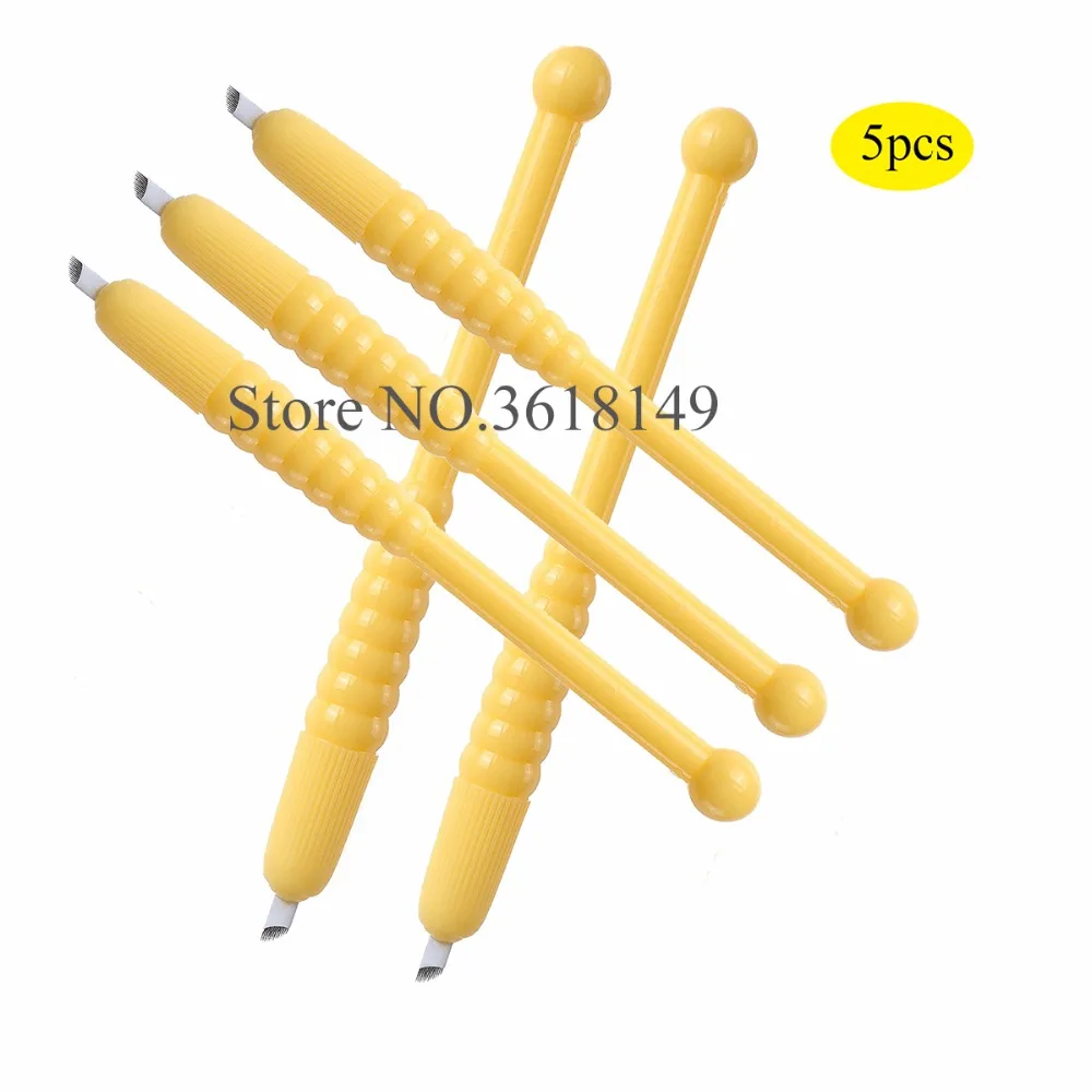 

Disposable Plastic Microblading Pen with F12 Tattoo Needles Sterilize Manual Microblade Blade for Permanent Makeup Eyebrow