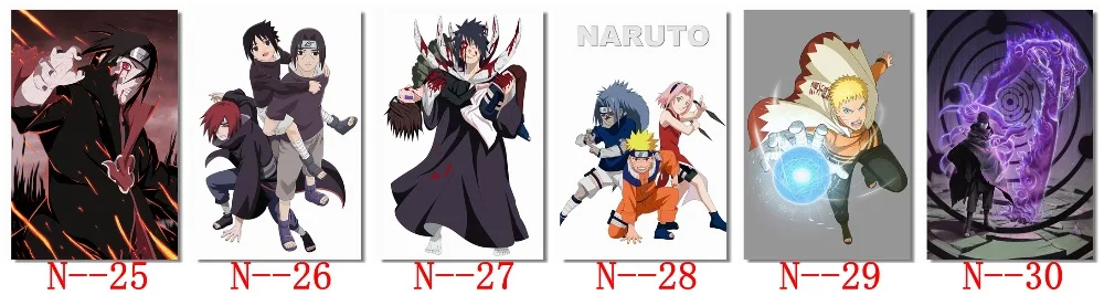 Naruto Anime Poster Print Wall Watercolor Art Shippuuden Anime Poster Gift n19