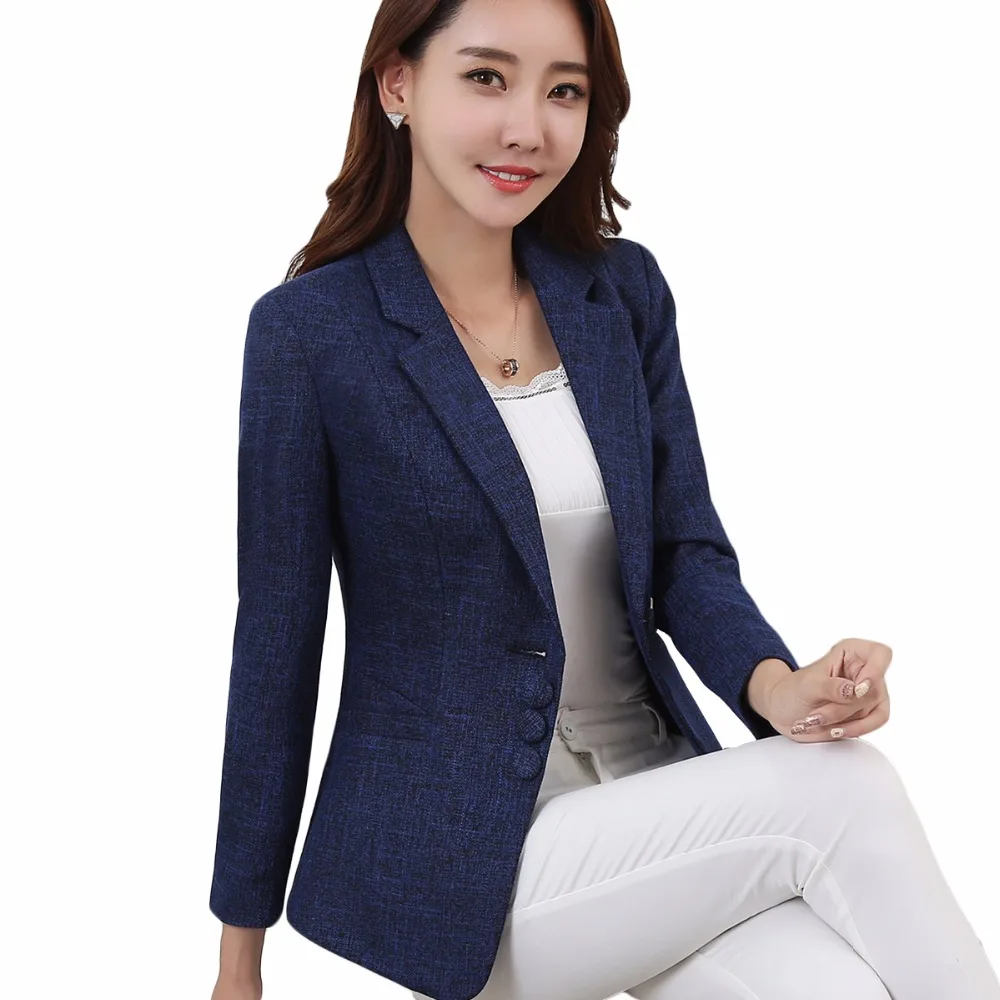 2019 New Lady Spring Autumn Slim Fit Blazers Women Work