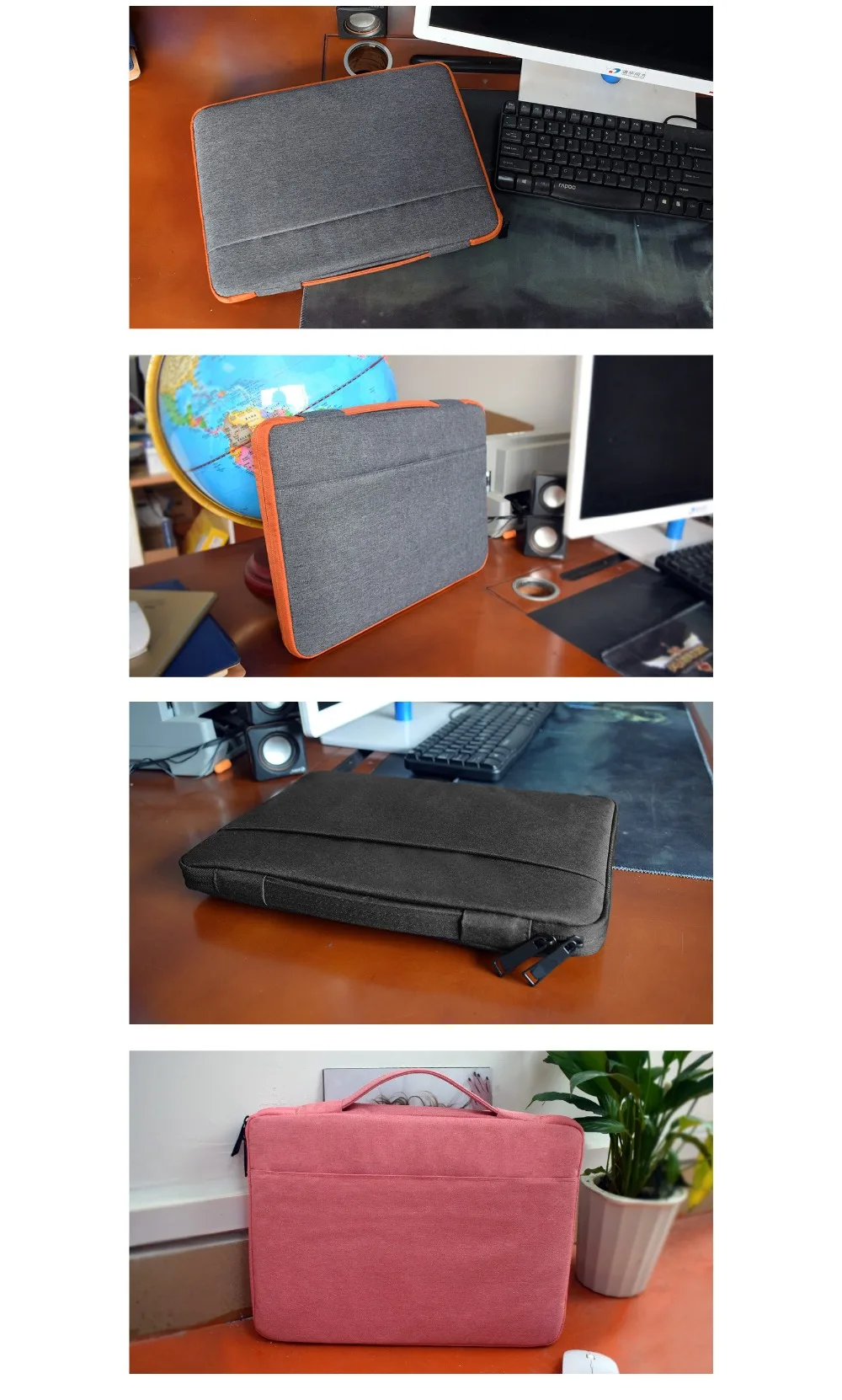 Laptop BagSleeve Case For Dell HP Macbook Xiaomi Surface Go Pro 3 4 Men Women Portable 10 11 12 13 14 15.6 Notebook Handbag (9)