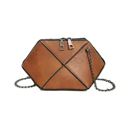 Модные Классические для женщин Высокое качество клапаном сумки на плечо Роскошные Алмаз Марка квадратный полосатая сумка цепи женские