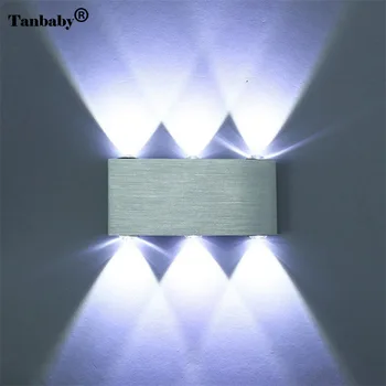 

2W 4W 8W LED Wall Light AC85-265V Modern Aluminum Lighting Fixture Wall Spot Decoation Wall Sconce Lamp Home bedroom Porch бра