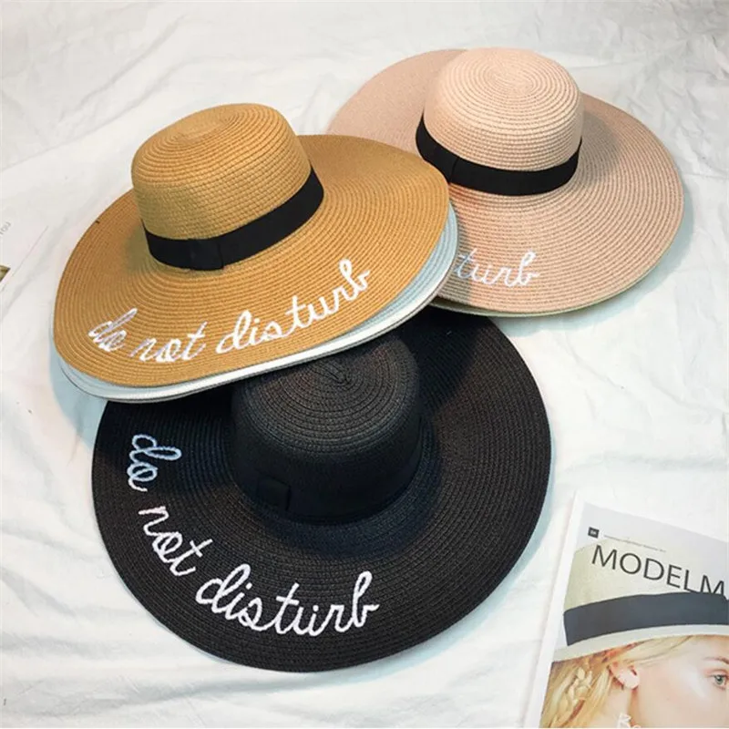 Шляпа от солнца с вышивкой и широкими полями для женщин|sun hat|straw sun hatwide brim hat |