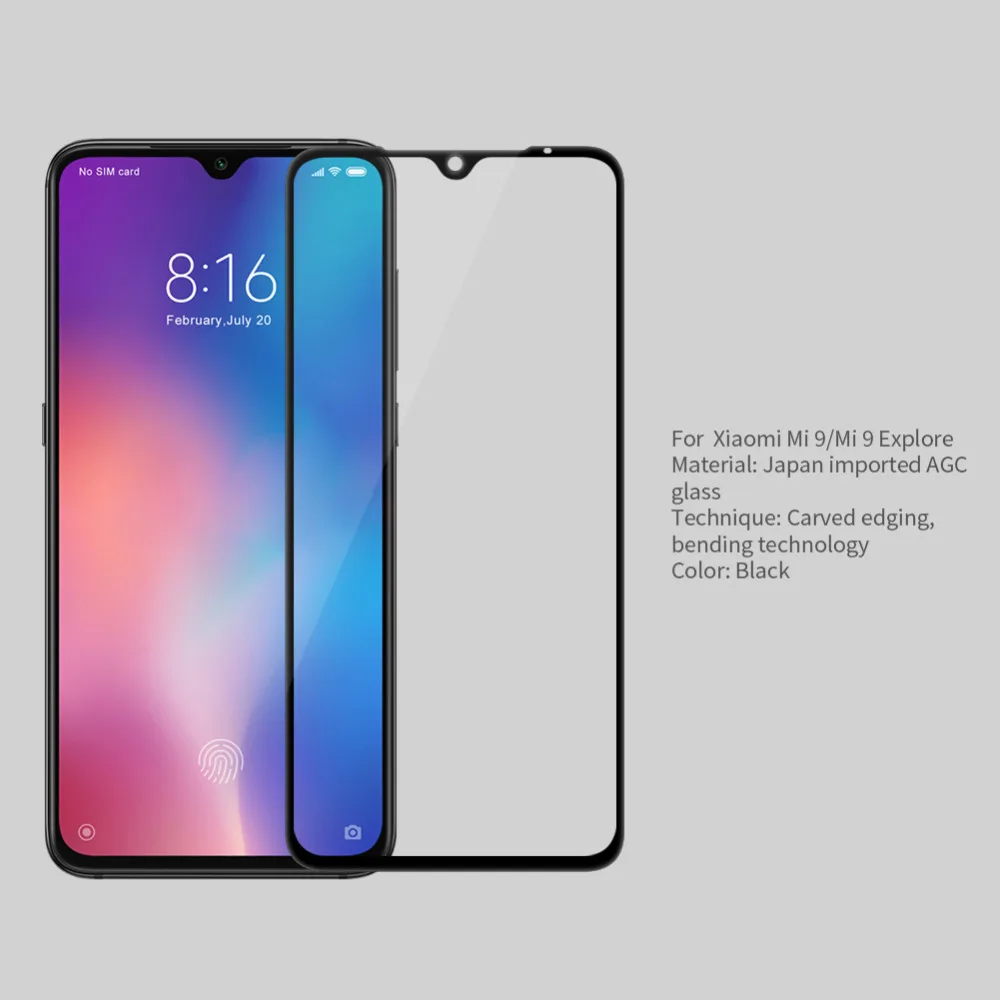 Защитное стекло NILLKIN 3D CP + MAX нанометр 9H для xiaomi Mi 9T|Защитные стёкла и плёнки| |