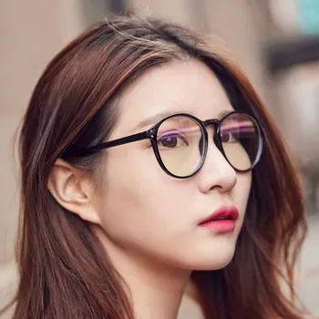 

Big Round Glasses Frame For Women Transparent eyeglasses men computer gaming working reading nerd fake Myopia Optical eyewear