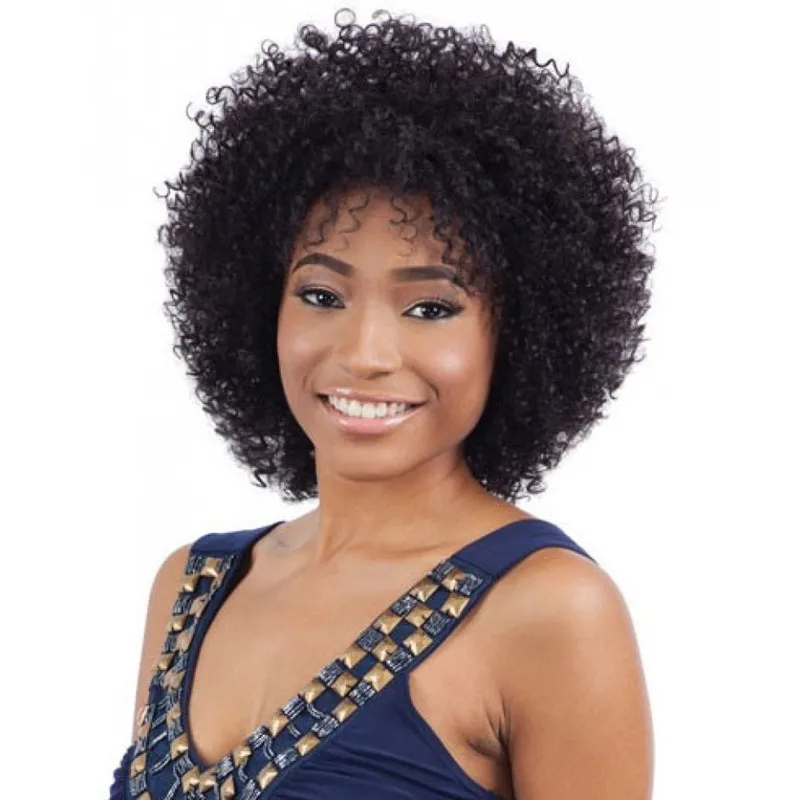 Full Shine Curly Lace Front Wig Natural Color Short Bob Lace Wig 8inch