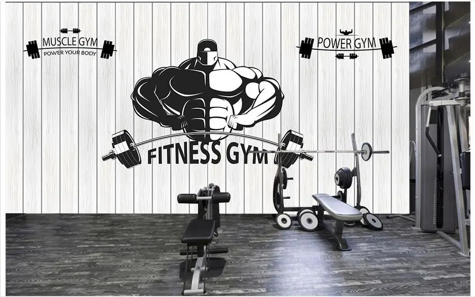 3d photo wallpaper 3d murals wallpaper for walls 3 d Gym mural custom