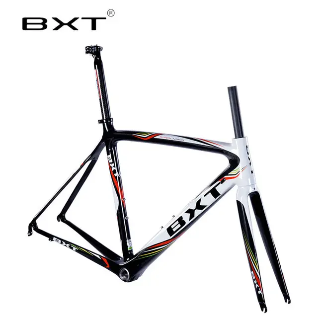 Cheap BXT Carbon Road Bicycle Frame BSA Glossy UD Toray T800 3 Sizes Cycling Sports Bike Parts