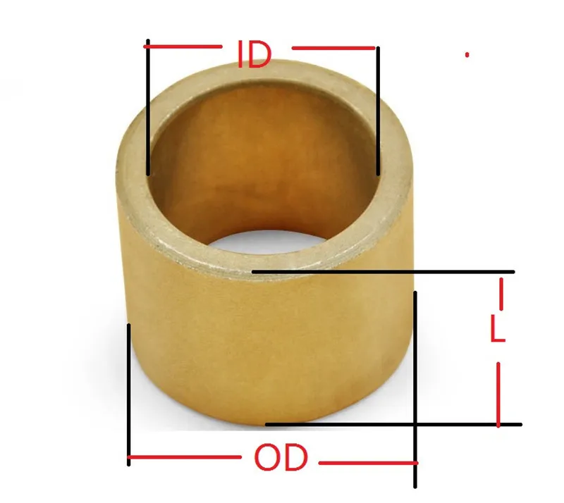 20 шт 6*12 OD = 10 мм 6 мм медный латунный втулка направляющая рукав точный масляной подшипник