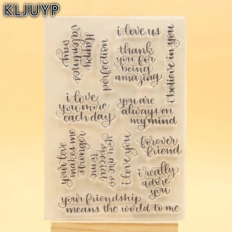 

KLJUYP Clear Stamps Scrapbook Paper Craft Clear stamp scrapbooking 437
