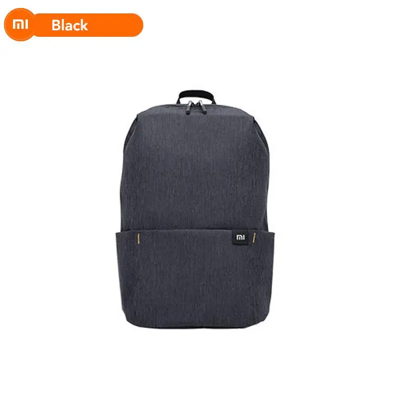 Xiao mi 10L Back mi Pack, красочный рюкзак для отдыха и спорта, унисекс для мужчин и женщин, рюкзак для путешествий, кемпинга, отдыха, сумка - Цвет: Черный