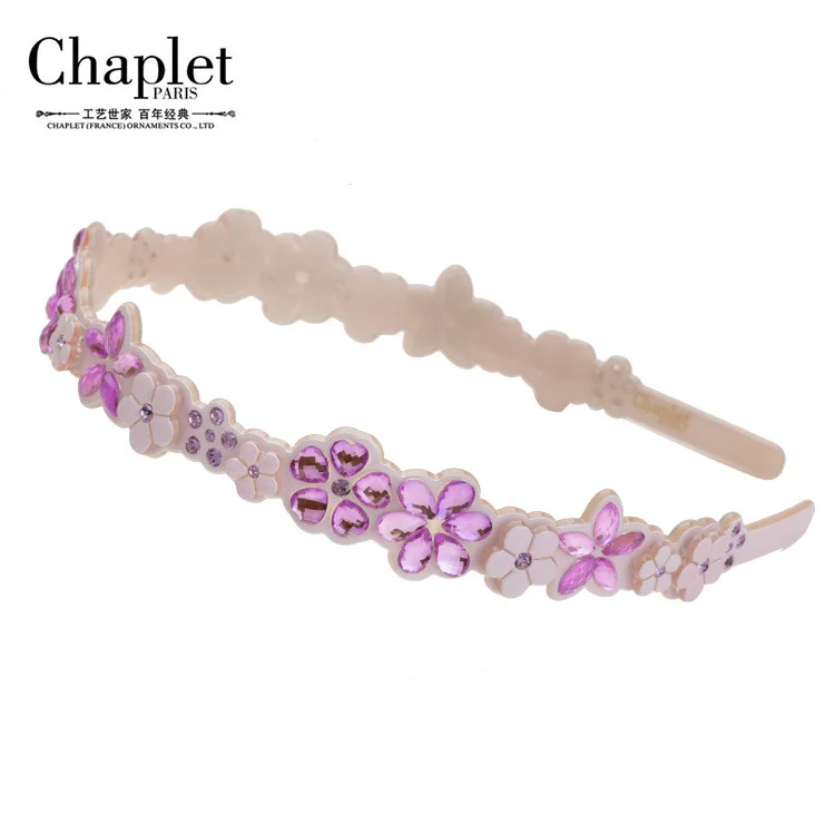 Headband Real Wedding Hair Accessories Bridal Headwear 2016 Chaplet New Free Shipping For Women Acetate Floral Bands