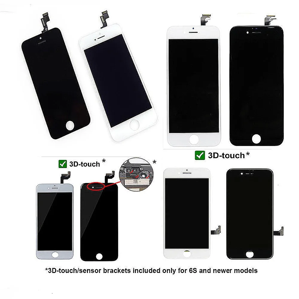 Sinbeda AAA качественный ЖК дисплей для iPhone 5 5s se 5c сенсорный экран дигитайзер Датчик в