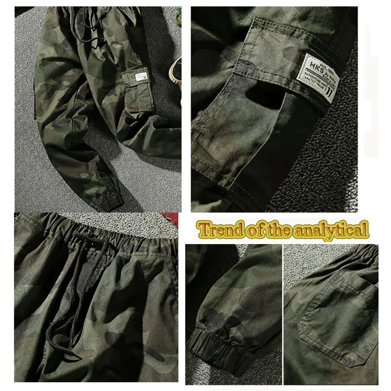Джоггеры FALIZA мужские камуфляжные брюки карго шаровары уличная одежда с