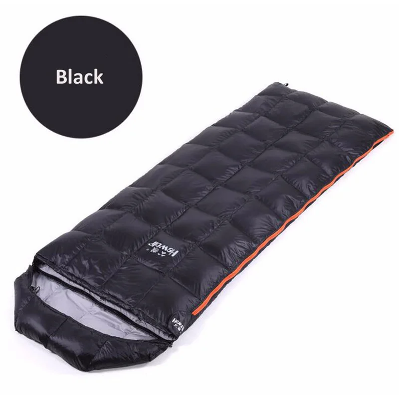 Outdoor Camping Warm Sleeping Bag Envelope Type Super Light Duck Down Sleeping Bag Spring And Autumn 900G