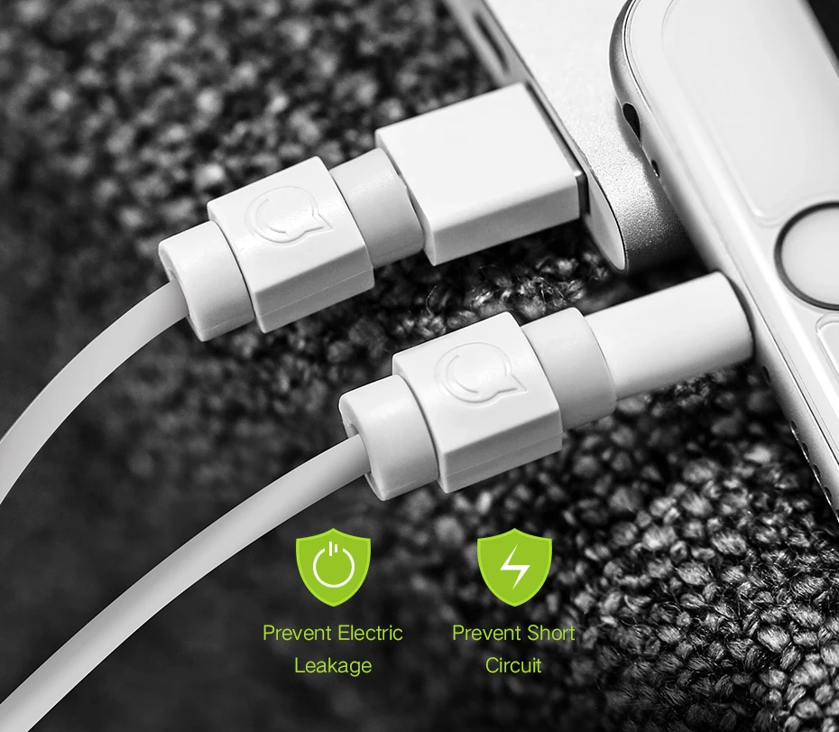 

Ugreen Cable Protector for Original iPhone Cable Charger USB Cable Winder for iPhone 8 6 7 Mobile Phone Cable Holder 6pcs/Pack
