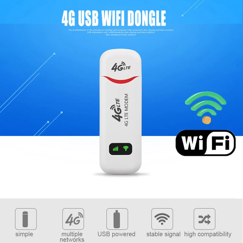 Pocket 3G 4G Wifi Router 100Mbp 4G LTE USB Modem Stick SIM Data Card Mobile Wifi