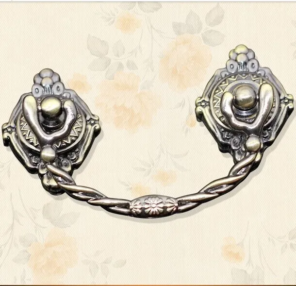 

64mm shaky ring drawer handles Bronze kitchen cabinet pulls antique zinc alloy dresser cupboard handles pulls knobs