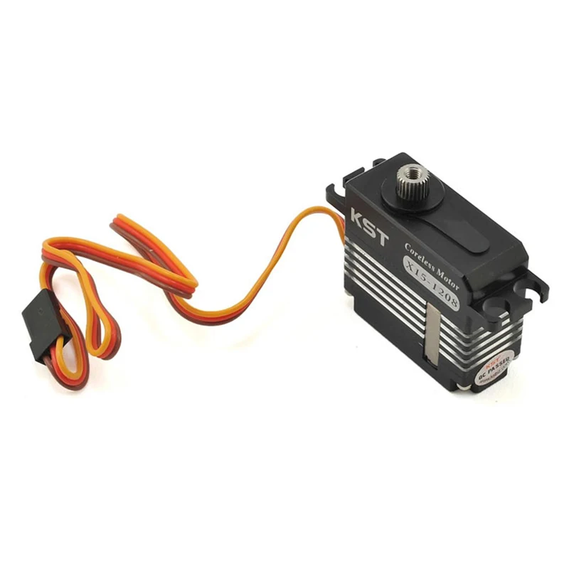 

KST X15-1208 13.5kg Cyclic Corelss HV Digital Servo Motor Robot for UAV RC Model Car Robot Arm Helicopter Airplane Parts