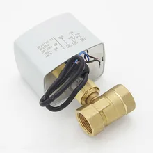 AC220V 3 провода 2 способ латунь моторизованный шаровой клапан, Электрический регулирующий клапан резьба DN15 DN20 DN25, Электрический плавающий шаровой клапан, J19090