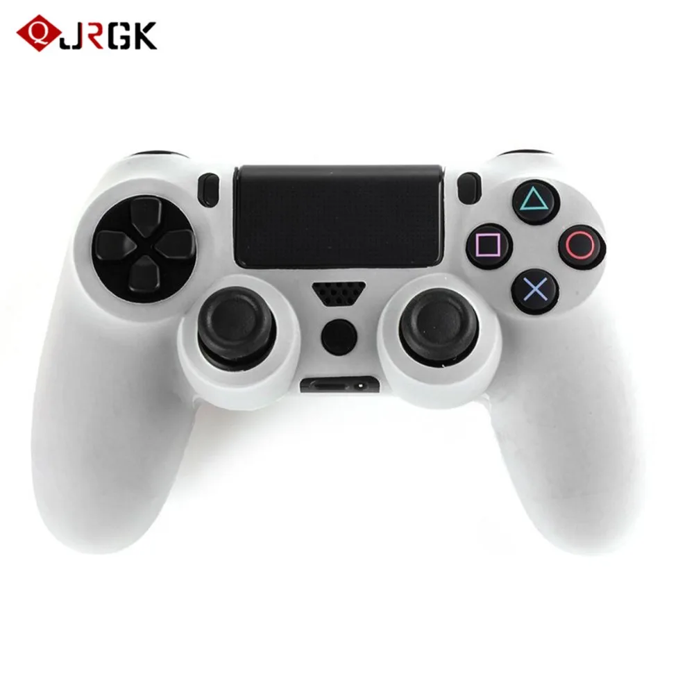 JRGK силиконовый чехол для PS4/тонкий контроллер Гибкий контроллер аксессуар гелевый резиновый кожаный чехол для Playstation PS4 игры