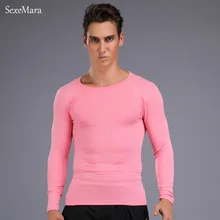 SexeMara Мужская футболка для фитнеса MMA лаконичные подростковые обтягивающие с длинным рукавом Кроссфит, бодибилдинг брендовая Спортивная одежда для фитнеса