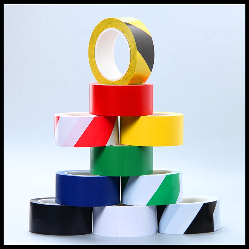 

PVC floor tape clean shop line wide 20mm*33m black yellow zebra warning tape
