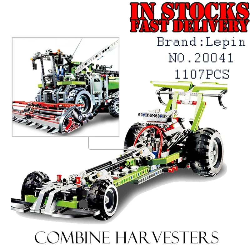 

Lepin 20041 1107Pcs Genuine Technic Series The Combine Harvester Set 8274 Educational Building Blocks Bricks Toys Model Gift