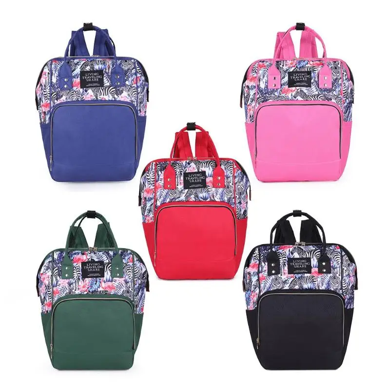 

Printing Mommy Diaper Bag Big Maternity Nappy Diaper Top-handle Bags Women Baby Travel Backpacks