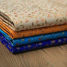 Японский стиль металлик Золотой Цвет жаккардовая парча ткань жаккардовая пряжа, окрашенная ткань для юбка пальто платье по метру