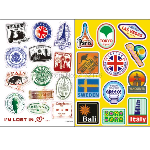 50 Adesivi In Vinile Per Decorazione - Per Skateboard, Laptop, Valigie, Impermeabili E Personalizzazione