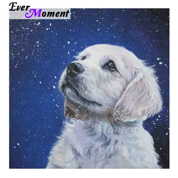 

Ever Moment Diamond Painting Picture Of Rhinestone Mosaic Dog Full Square Drill Diamond Embroidery Home Decoration S2F2100