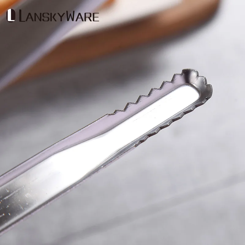 LANSKYWARE нержавеющая сталь щипцы для салата барбекю кухонные с противоскользящей