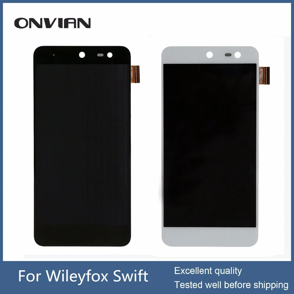 Black WHITE Wileyfox swift Touch screen lcd screen display assembly replacement for Wileyfox swift Smartphone tracking