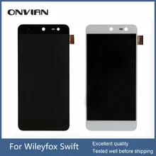 Black/WHITE Wileyfox swift Touch screen+ lcd screen display assembly replacement for Wileyfox swift Smartphone +tracking number