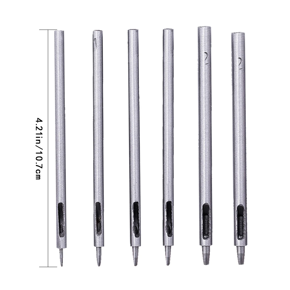 DIY Handmade Belt Punching Leather Hole Punch Hollow Drilling Tools Leather Handicraft Puncher Set Tool leather hole punch leather craft tools leather puncher craft cutting tools