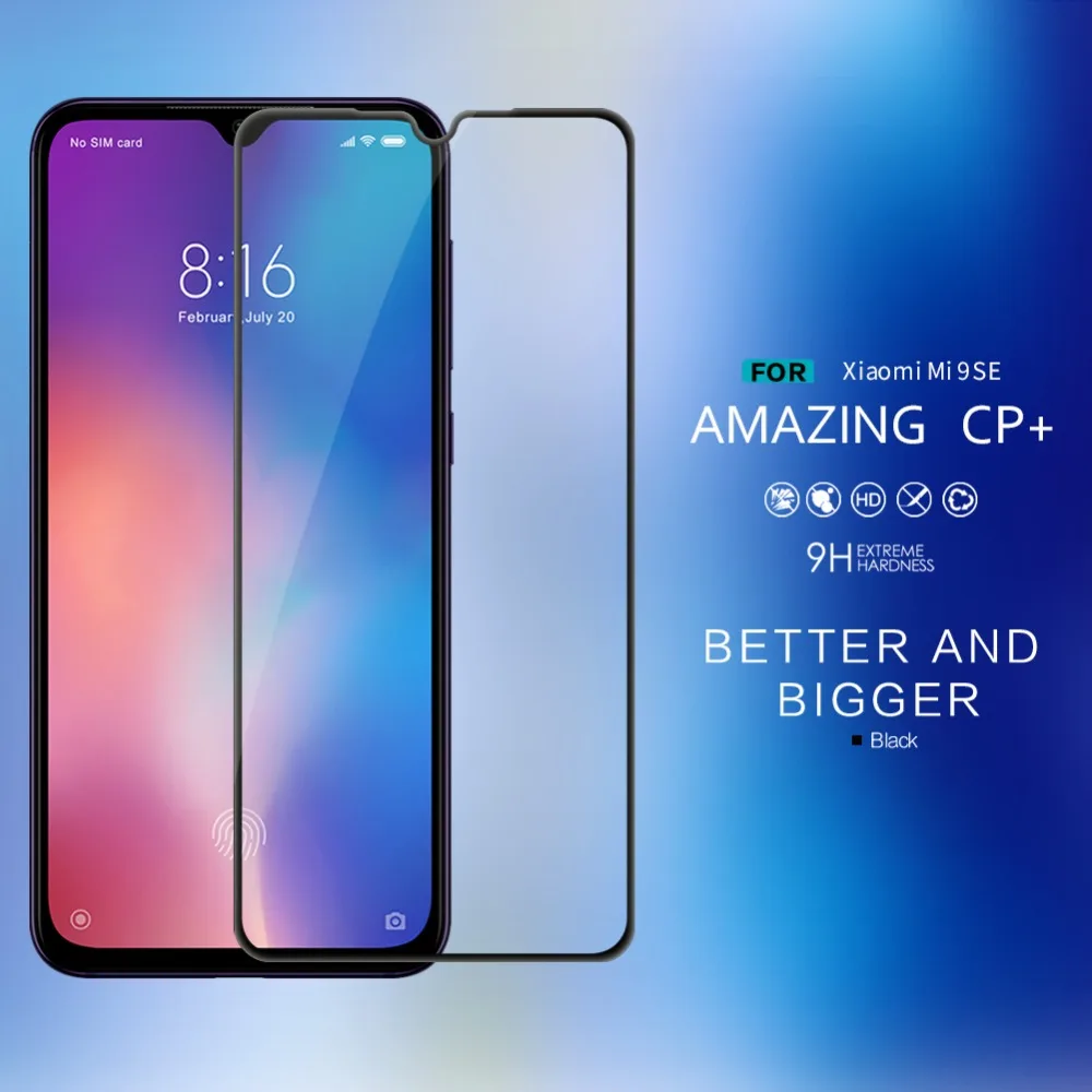 Для Xiaomi mi 9 SE CP+ Полное покрытие из закаленного стекла 9H 2.5D изогнутая Защитная пленка для экрана NILLKIN Amazing Nanometer пленка для mi 9 SE