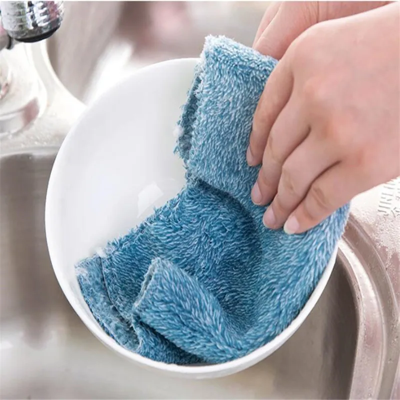 Из бамбукового волокна для посуды, ткань для кухонного пылесоса, тряпка для мытья автомобиля, чистящее полотенце, ткань для ванной, для пыли, сушилка для рук, полотенце cozinha