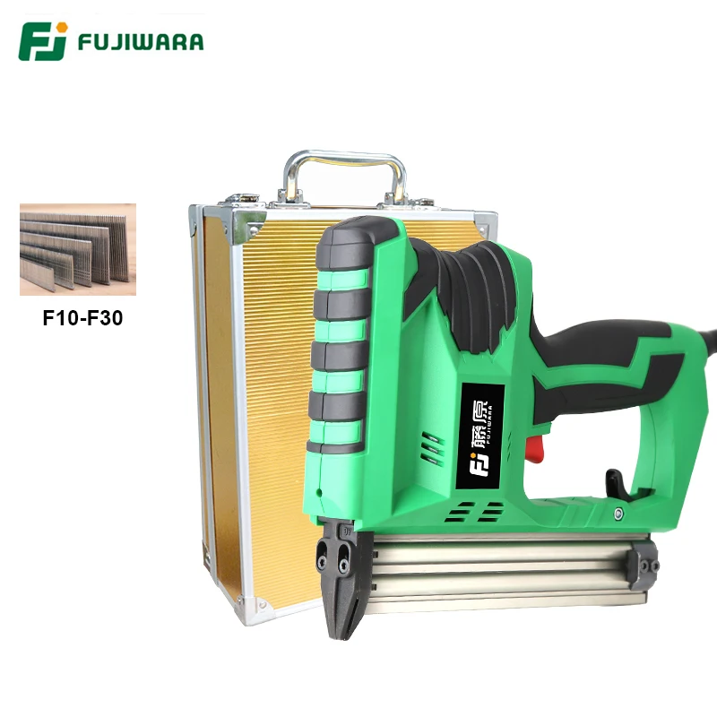 FUJIWARA Electric Nail Gun Professional F30 Straight Nailing Tool Pneumatic Nail Gun Fast FUJIWARA Electric Nail Gun Professional F30 Straight Nailing Tool Pneumatic Nail Gun Fast