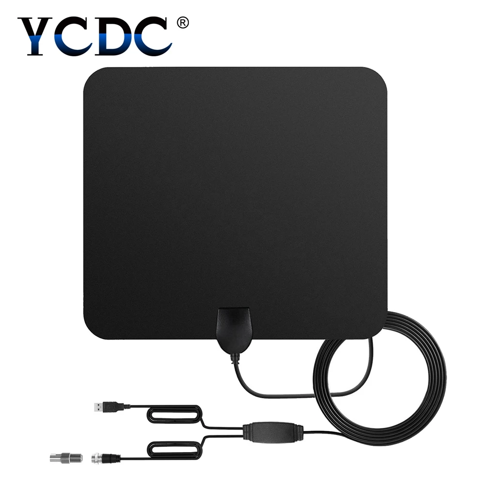 YCDC 25dB High Gain 80 Miles 470 860 MHz Digital Indoor HD TV Antenna