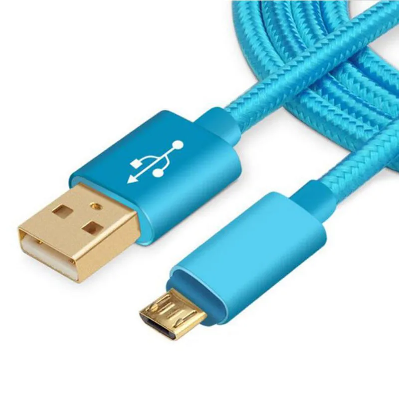 

New Android Calbes V8 Gold-plated Fast Charging Mobile Phone Data Line Micro Usb Charging Cable 0.2m/1m/2m/3m Dropship OFC-Z08